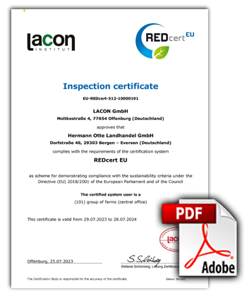 Interseroh certificate
